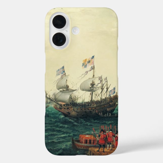 Einschiffung in die Margate der Elector Palatine iPhone 16 Hülle (Rückseite)