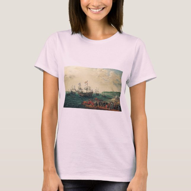 Einschiffung in die Margate der Elector Palatine T-Shirt (Vorderseite)