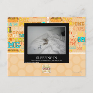 Einschlafen Postkarte