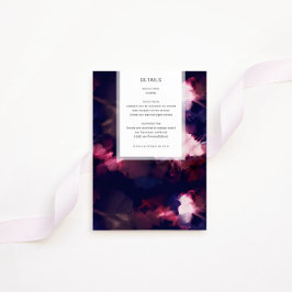 Einschließungskarte für Elegante Pinselstriche Begleitkarte