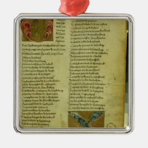 Einschreibungsblatt Martins Luthers Silbernes Ornament