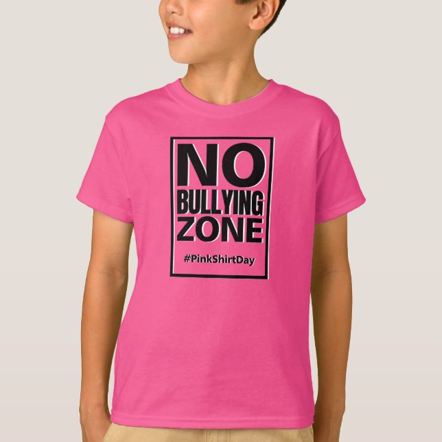 Einschüchternder rosa Shirt-Antitag keine T-Shirt (Vorderseite)