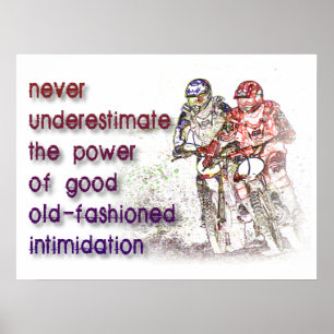 Einschüchterung Dirt Bike Motocross Druck Poster S