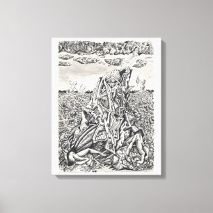 Einschüchterung durch Brian Benson Leinwanddruck