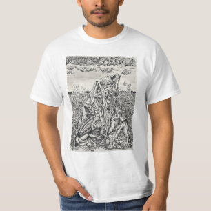 Einschüchterung, Indianerfarbe zeichnend T-Shirt
