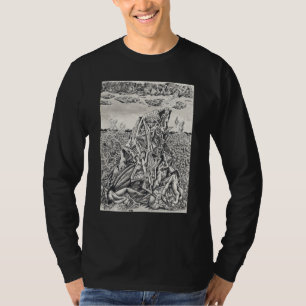 Einschüchterung, Indianerfarbe zeichnend T-Shirt