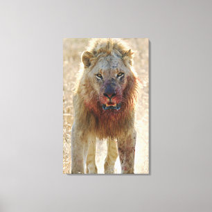 Einschüchterung Leinwanddruck