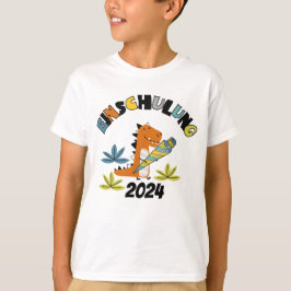 Einschulung 2026 - Dino mit Schultüte  T-Shirt