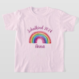 Einschulung Schulkind 2026 - Sternchen Regenbogen  T-Shirt