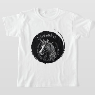 Einschulung - Schulkind - Einhorn mit Sternchen T-Shirt