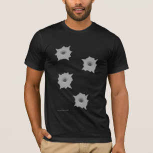 Einschussloch-Dunkelheits-T - Shirt