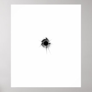 Einschussloch Poster