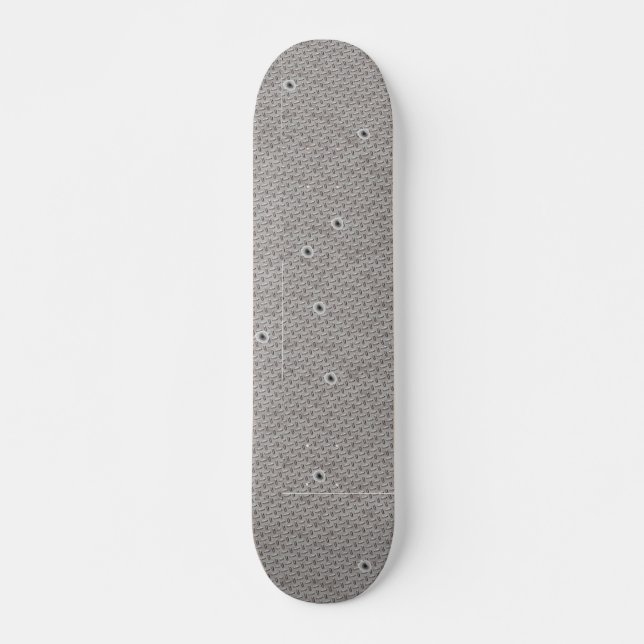 Einschussloch u. Diamant-Platte Skateboard (Vorne)