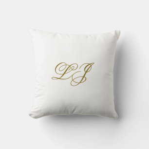 Einseitiges Monogramm-Drehkissen Kissen
