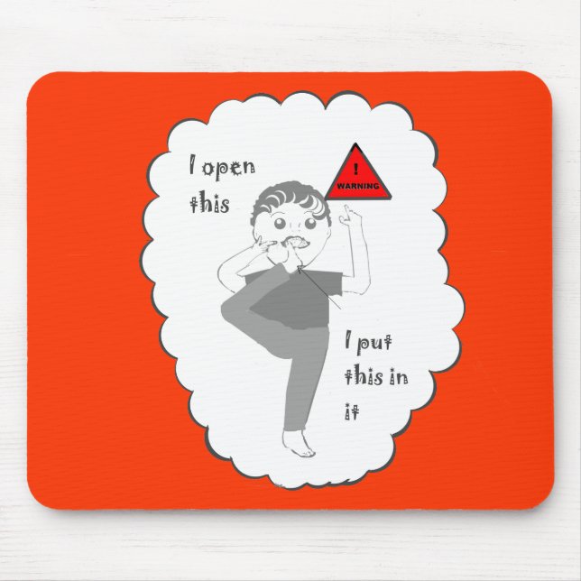 Einsetzen Ihres Fußes in Mundwitzprodukte Mousepad (Vorne)