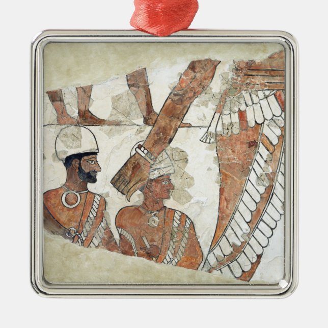 Einsetzung des Königs durch die Göttin Ishtar Ornament Aus Metall (Vorne)