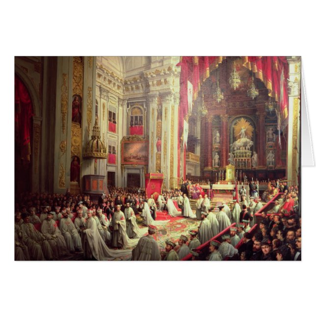 Einsetzung von König Alfonso XII (Vorderseite (Horizontal))