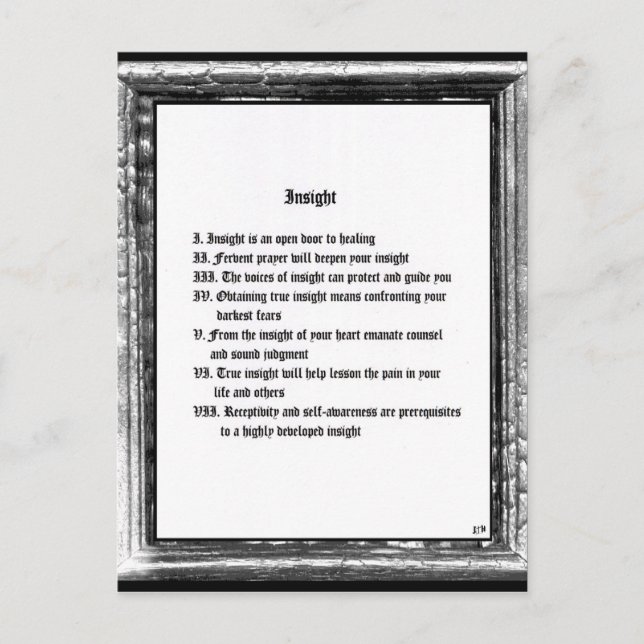 Einsicht Postkarte (Vorderseite)