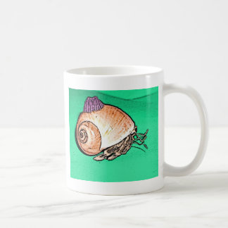Einsiedler-Krabbe mit einem Kaffeetasse