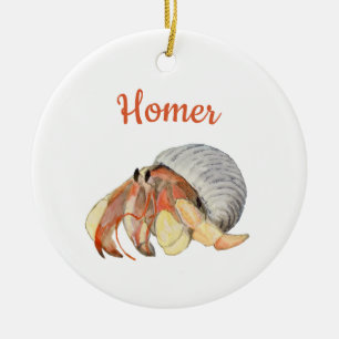 Einsiedlerkrebs Keramik Ornament