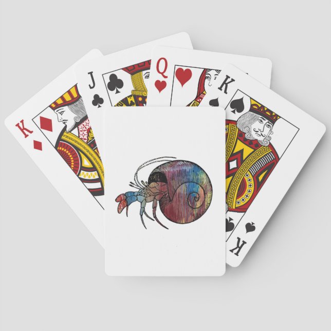 Einsiedlerkrebs Spielkarten (Rückseite)