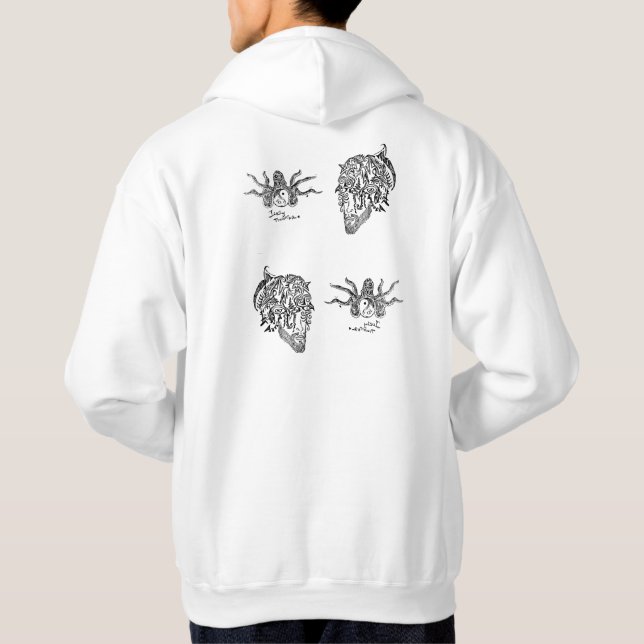 einsperren und ausstechen hoodie (Rückseite)