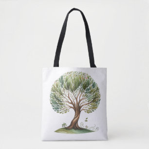 Einst war ein Baum-Tragetasche Tasche