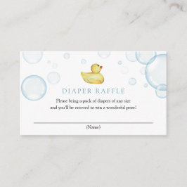 Einsteckkarte aus Gummi Duck Diaper Begleitkarte