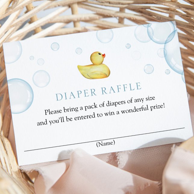 Einsteckkarte aus Gummi Duck Diaper Einladung (Von Creator hochgeladen)