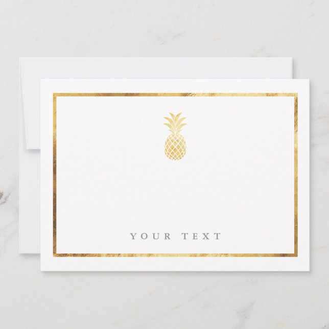 Einsteckkarte für Ananas Einladung (Vorderseite)