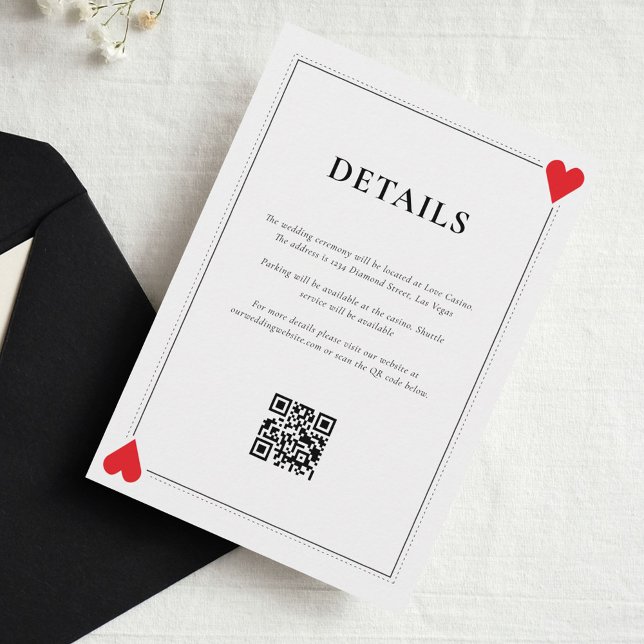 Einsteckkarte für Casino-Hochzeiten Begleitkarte (Von Creator hochgeladen)