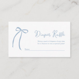 Einsteckkarte für den Dusty Blue Bow Diaper Begleitkarte