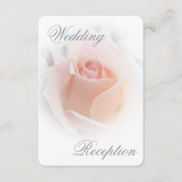 Einsteckkarte für den Hochzeitstich Peach-Rosenkno Begleitkarte