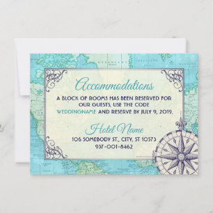 Einsteckkarte für Hochzeitspazierplätze der Marine