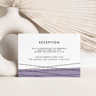 Einsteckkarte für Linear-Empfang Gray Lilac Begleitkarte