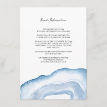 Einsteckkarte für Wasserfarben | Blau