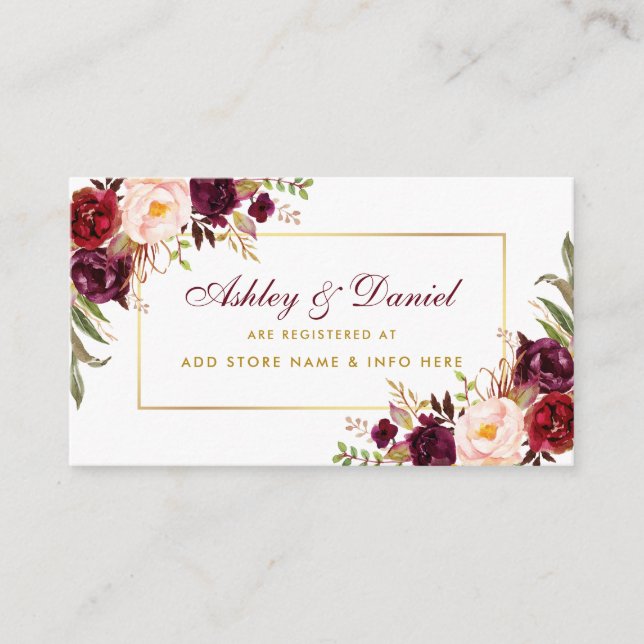 Einsteckkarte SB für das Hochzeitsamkeitsgrabmal Begleitkarte (Vorderseite)