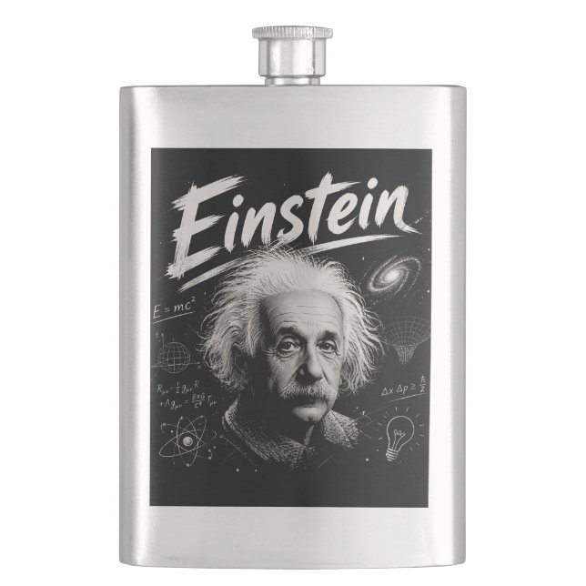 Einstein 2 flachmann (Vorderseite)