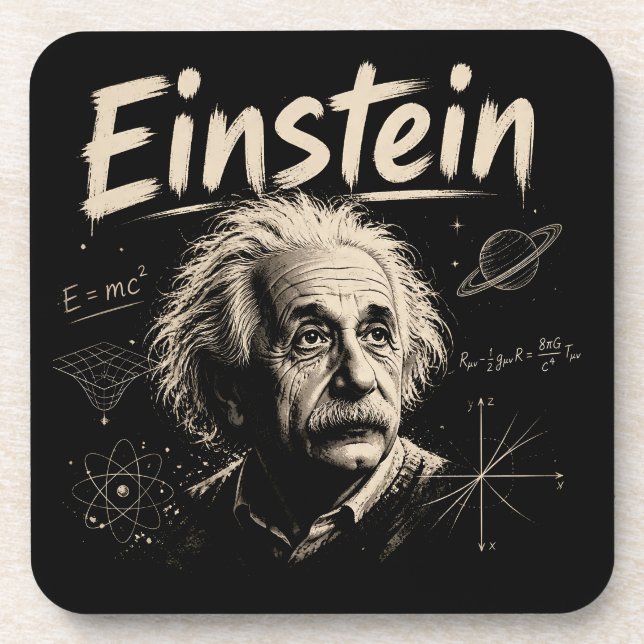 Einstein 3 getränkeuntersetzer (Vorderseite)