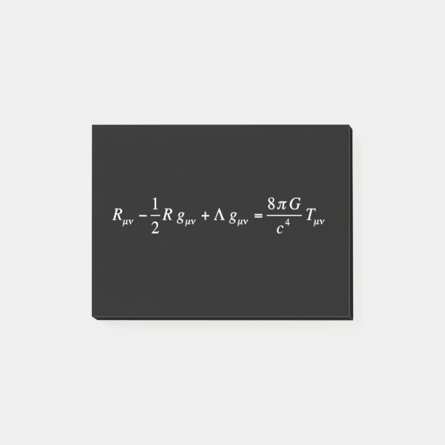 Einstein field equation of general relativity post-it klebezettel (Vorderseite)