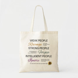 Einstein Forgive Ignore Minimalist Growth Quote Tragetasche