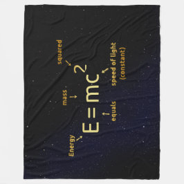 EINSTEIN-FORMEL FLEECEDECKE