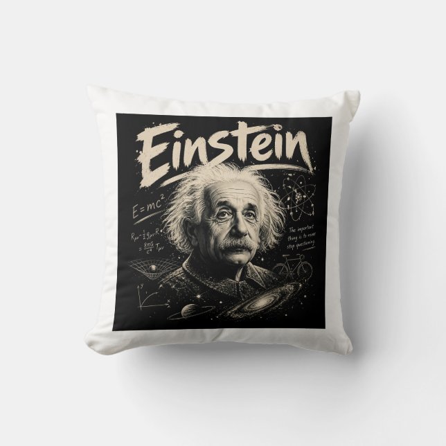 Einstein Kissen (Vorderseite)
