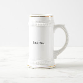 Einstein Stein Bierglas