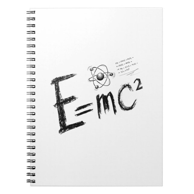 Einsteins Relativitätstheorie. Formel Notizblock (Vorderseite)