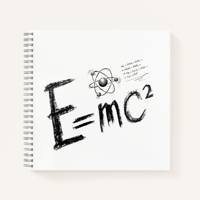 Einsteins Relativitätstheorie. Formel Notizbuch (Vorderseite)