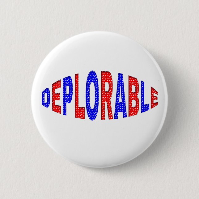EINSTELLBARE Button-Taste, Patriotische Farben Button (Vorderseite)