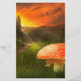 Einstellung der Herbstsonne. Briefpapier