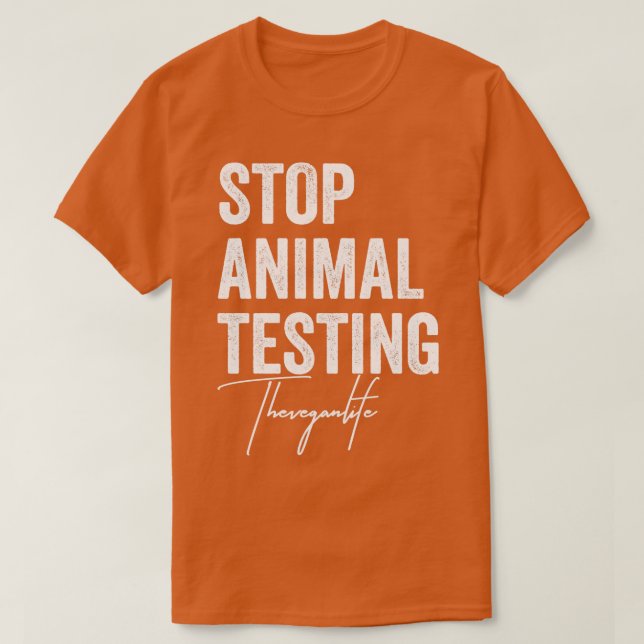 Einstellung der Tierversuche auf dem Gebiet der Ve T-Shirt (Design vorne)