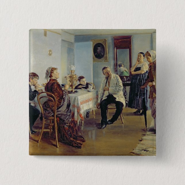 Einstellung eines Mädchens, 1891-92 Button (Vorderseite)